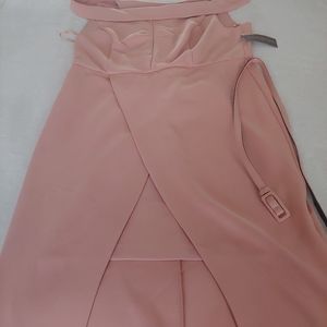 Eva Mendez offshoulder dress